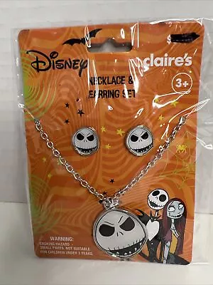 Buy Disney Halloween Jack Skellington Necklace & Earring Set New Claire’s • 5.09£