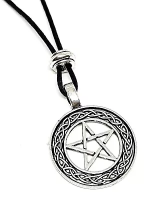 Buy Pentacle Pendant Necklace Pentagram Witch Pagan Amulet Wiccan Celtic Jewellery • 4.95£