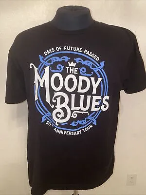 Buy MOODY BLUES Days Of Future Passed 50th Anniversary Tour T-Shirt Large Black Band • 27.29£