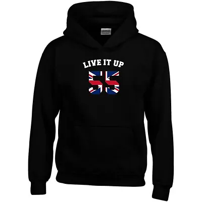 Buy Live It Up 55 Hoodie Football Rangers Fans Blue Birthday Gift Men Sweatshirt Top • 19.99£