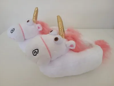 Buy Despicable Me Minion Mayhem Papoy Unicorn Plush Slippers Kids Size 8 SM  • 16.06£