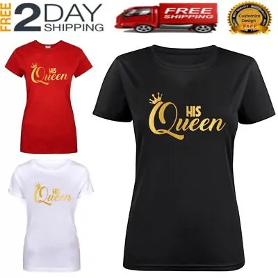 Buy King And Queen T-shirt Of Couple New Clothes Woman And Man Personalized 141 • 16.06£