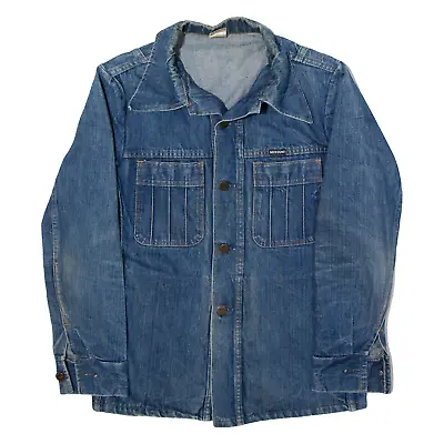 Buy Vintage MUSTANG Denim Jacket Blue 90s Mens XS • 20.99£