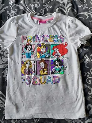 Buy Girls Disney Princess T Shirt 7-8 Years • 0.99£