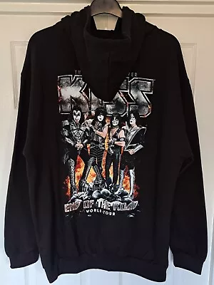 Buy Kiss End Of The Road Tour Hoodie Full Zip Tour Merch Size XL (P2P 25 ) - BNWOT • 24£