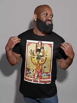 Buy Bruce Lee Enter The Dragon Poster Ideal Gift Cool Unisex Tee Karate Movie 70s 80 • 9.99£