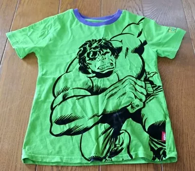 Buy Boys Incredible Hulk Green Short Sleeve T-shirt Top 7-8 Years Superhero  • 0.99£