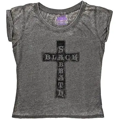 Buy Black Sabbath Vintage Cross Burnout T Shirt • 14.93£