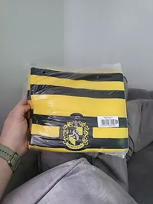 Buy Harry Potter Hufflepuff House Knitted Scarf Yellow And Black • 8£