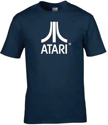 Buy Classic Retro 'Atari' Logo Premium Cotton T-shirt • 13.99£