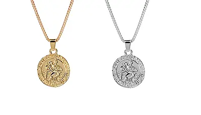 Buy SAINT CHRISTOPHER  Pendant Women Men Amulet Jewelry Necklace Nice UK Gift • 3.99£