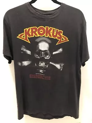 Buy Krokus HeadHunter Vintage Heavy Metal T-shirt 1983 Rock Tee • 128.36£