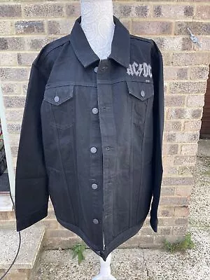Buy BNWT AC/DC Rare Sample Denim Jacket 3xl Official Merch Ideal For Festival Or Gig • 75£