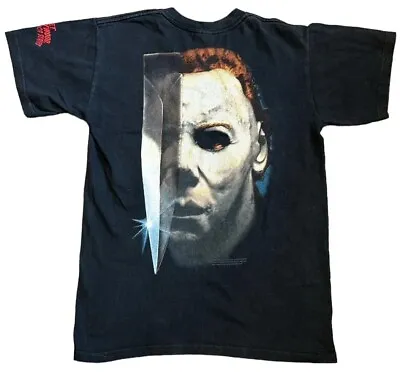 Buy Halloween Vintage 90s Michael Myers Planet Hollywood Horror Series T Shirt S • 150£