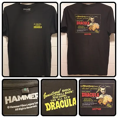 Buy Hammer Films Dracula Peter Cushing Promo Vintage Small Dual Sided Tshirt • 34.99£