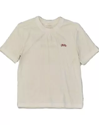 Buy VANS Womens T-Shirt Top UK 6 XS White Cotton ZY10 • 6.26£