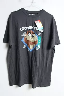 Buy Looney Tunes Mens Tasmanian Devil Print Tshirt - Grey - Size M Medium - NEW (b14 • 4.99£