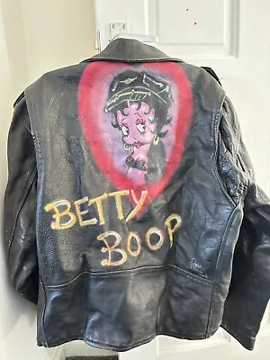 Buy Betty Boop Leather Jacket Rockabilly Rocknroll Teddygirl • 65£