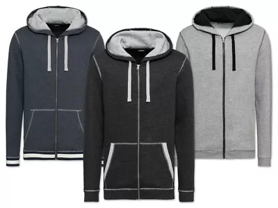 Buy Livergy Pure Collection Full Zip Front Hooded Sweat Jacket Dark Blue Grey - L • 17.99£