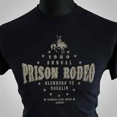 Buy Stir Crazy Prison Rodeo T Shirt Retro Comedy Movie Black • 13.99£