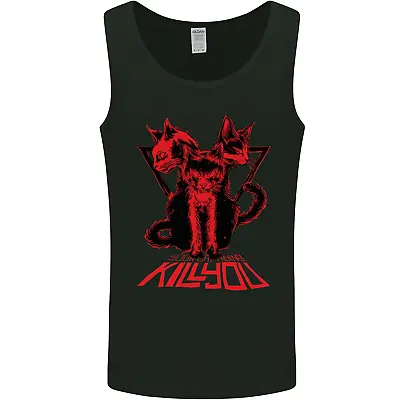 Buy Demonic Cats Halloween Horror Witch Demons Mens Vest Tank Top • 9.99£