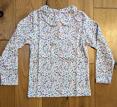 Buy JoJo Man Bebe Orchard Blossom Ivory Mix Peter Pan Collar T-shirt Age 6/12 Months • 7.50£