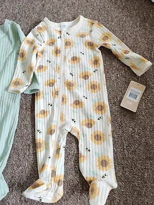 Buy Baby Clothes Set Sleepsuits Never Worn New Size 3M • 6.99£