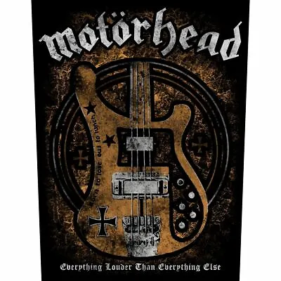 Buy MOTORHEAD Lemmy's Bass 2019 GIANT BACK PATCH 36 X 29 Cms LEMMY OFFICIAL MERCH • 9.95£