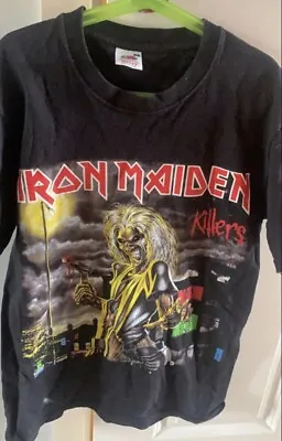 Buy Iron Maiden T Shirt Killers Rock Metal Band Merch Rare Tee Eddie Zombie Size S • 9.50£