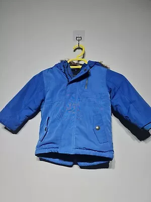 Buy Next Baby Boy Blue Hooded Jacket Coat Age 12-18 Months • 6.99£