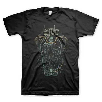 Buy Lamb Of God Coffin Kopia Logo Music Groove Hardcore Metal Band Shirt LAM10163 • 37.01£