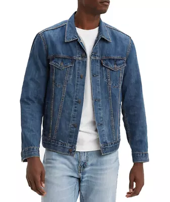 Buy LEVI'S DENIM TRUCKER JACKET M Stonewash Medium Blue Blank Tab Type 3 III Jeans • 29.99£