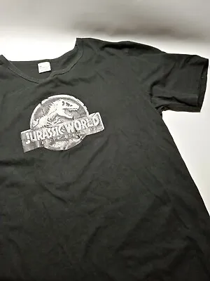 Buy Jurassic World Fallen Kingdom T-shirt Large Black 2017 • 7.95£