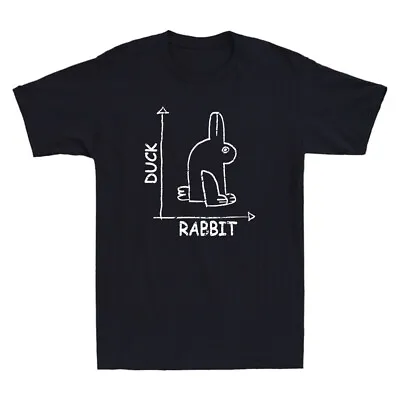 Buy Science Nerd Duck Rabbit Physics Math Geek Funny Meme Quote Retro Men's T-Shirt • 12.99£