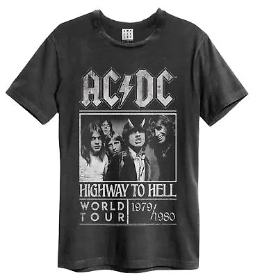 Buy Amplified AC/DC Highway To Hell Poster Mens T-Shirt • 22.99£