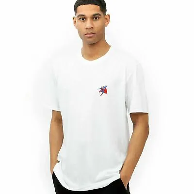 Buy Official DC Comics Mens Superman Flight Embroidered T-shirt White Sizes S - XXL • 10.49£