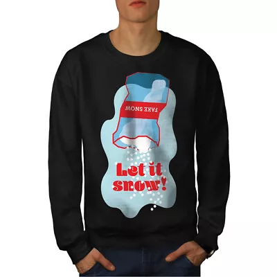 Buy Wellcoda Let It Snow Christmas Mens Sweatshirt, Xmas Casual Pullover Jumper • 23.99£