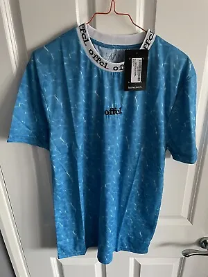 Buy Boohoo Man Large Muscle Fit Blue Offcl T Shirt • 4£