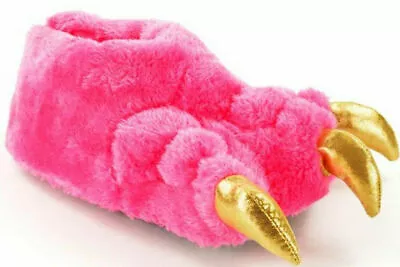 Buy Novelty Monster Claw Slippers Kids Junior Plush Soft  Cosy Padded Slip On Gift • 11.95£