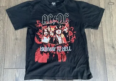 Buy AC/DC Band Highway To Hell Vintage Black T-Shirt Official Merchandise - M • 9.99£