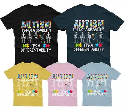 Buy It's Not A Disability Autism Awareness Day Promoting Love Acceptance T-Shirt #AD • 6.99£