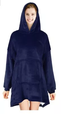 Buy Sherpa Oversized Hoodie Blanket Giant Sweatshirt Ultra Plush Warm Fleece Jumper • 16.60£