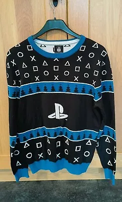Buy Sony Playstation Christmas Jumper Sweater Official PS Primark Size Medium  • 15.49£