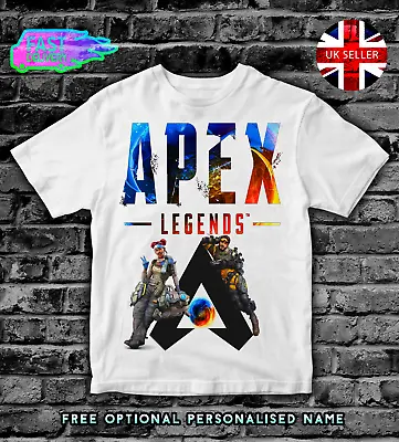 Buy APEX LEGENDS GAME GAMER Kids T-Shirt Top Boys Girls YouTuber T SHIRT TSHIRT #1 • 9.99£