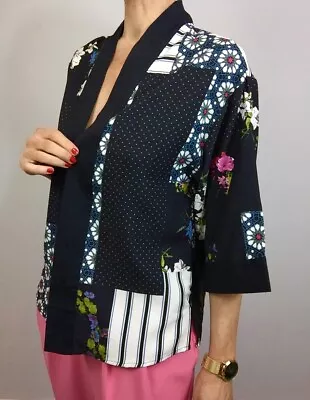 Buy Bnwot New Small 8 10 River Island Black Floral Kimono Jacket Se Other Items • 10£