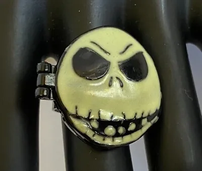 Buy Nightmare Before Christmas - Jack Skellington Locket RING Adjustable Disney • 18.05£