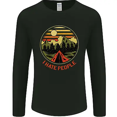 Buy I Hate People Funny Camping Outdoors Trekking Mens Long Sleeve T-Shirt • 11.99£