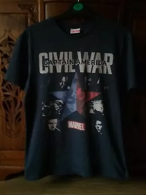 Buy Captain America Civil War Adult T-Shirt Size Medium Used • 14.99£