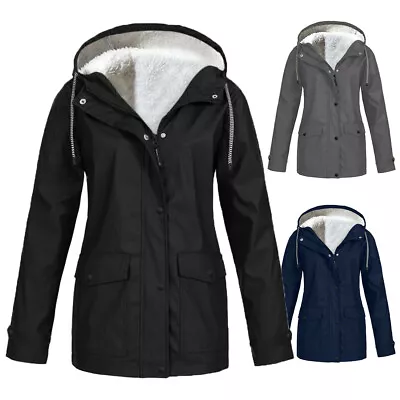 Buy UK Womens Winter Parka Coat With Faux Fur Hood Waterproof Plus Size Coat Outwear • 18.99£
