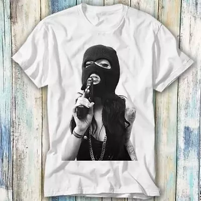 Buy Tattoo Girl Gun Violence Novelty Balaclava T Shirt Meme Gift Top Tee Unisex 869 • 6.35£
